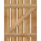 Ekena Millwork Spaced Board-n-Batten Shutters w/Z-Bar, Rough Sawn Western Red Cedar, 28 7/8W x 36H, PR RBS06Z29X036RWR - alternate 4